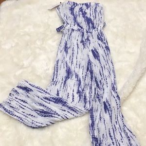 Beachwear tie dyed jumpsuit